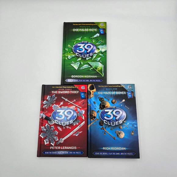 The 39 Clues Series Books #1-#3 Hardcover No Cards The Maze Of Bones 2008 2009 - Picture 2 of 16